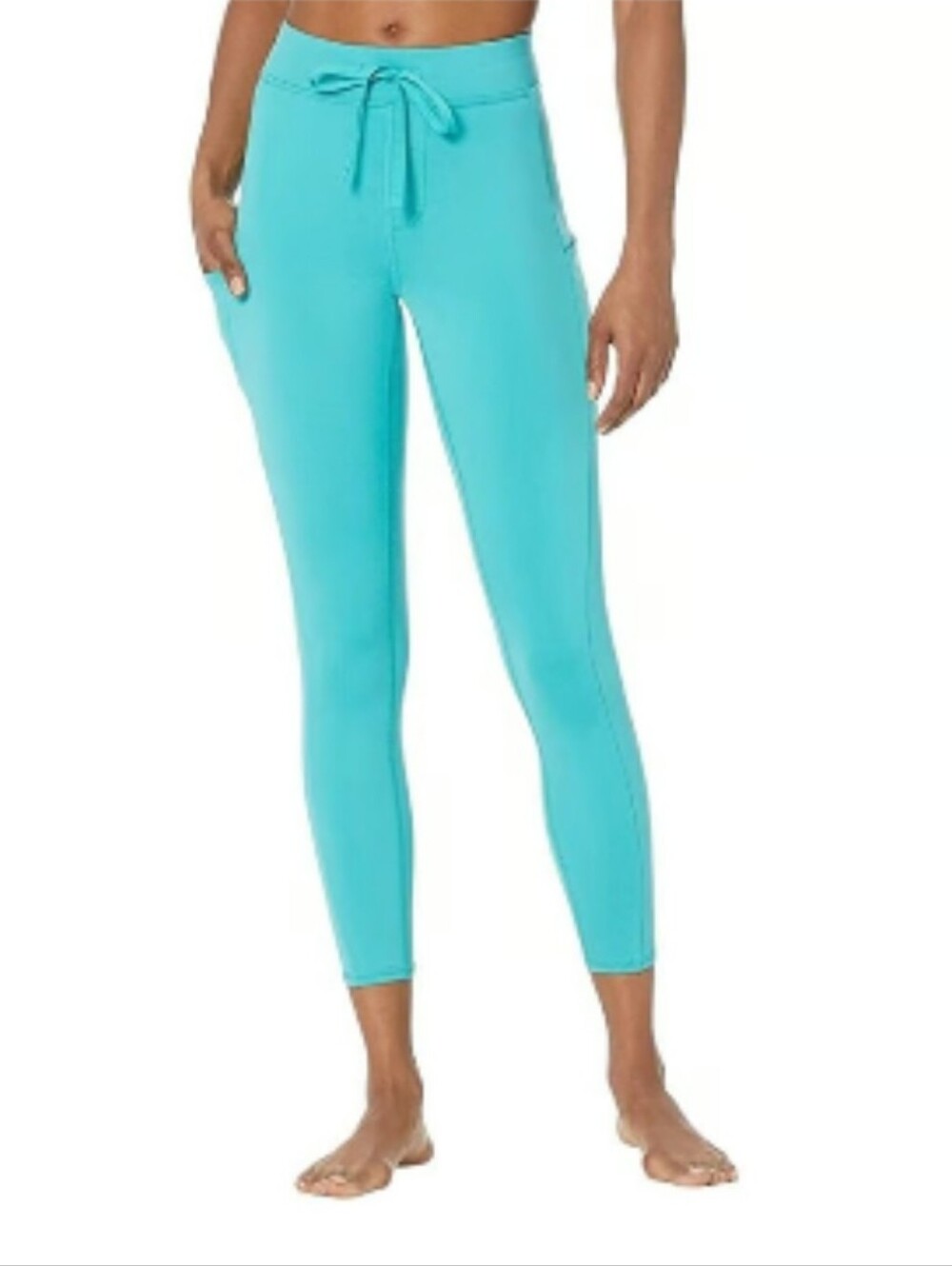 ALO Yoga High-Rise Check Point  Leggings - Ocean Teal